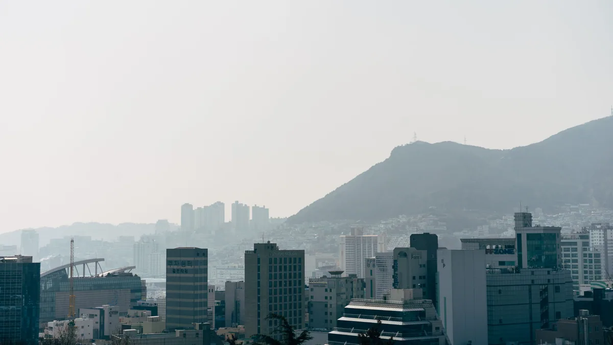Travel scene in South Korea, illustrating business travel South Korea