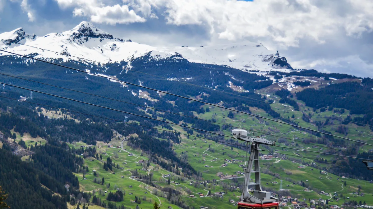 Travel scene in Switzerland, illustrating Switzerland digital nomad