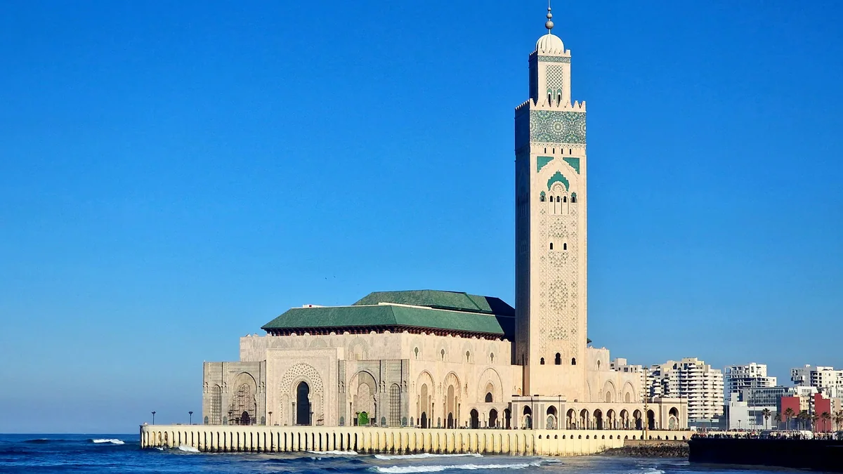 Casablanca waterfront where the best eSIM Morocco 4G coverage is strongest